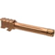 L2D Combat Precision Match Threaded Barrel, Glock 17, 9mm, 1-10 RH, 1/2x28, Gen 5, Bronze, LD-BBL-PM-175-FT-BRZ