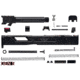 L2D Combat Tyton Assembly Threaded Pistol Slide for Glock 19/19X/45 Gen 5 , RMR Ready, Black/Black, LD-CU-T-195-FT-BLK-BLK