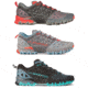 La Sportiva Bushido II Running Shoes - Women's, Carbon/Hibiscus, Moon/Paprika