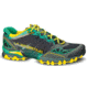 La Sportiva Bushido Trail Running Shoe - Mens-Grey/Green-Medium-42.5