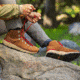 Danner Mountain 600 Leaf 4.5in Grizzly Brown/Rhodo Red GTX - Mens, Brown/Rhodo Red, 11.5, 62302-D-11.5