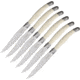 Laguiole LA TOUR 6 pc Steak Knife Set White