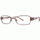 LAmy Adrienne Progressive Prescription Eyeglasses - Frame Brown/Orange, Size 52/17mm LYADRIENNE01