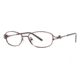 LAmy C by 518 Eyeglass Frames - Frame Matte Burgundy/ Translucent Burgundy, Size 52/16mm CYCBL51803
