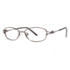 LAmy C by 518 Eyeglass Frames - Frame Matte Chocolate Brown/ Brown, Size 52/16mm CYCBL51802