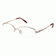 LAmy C By 520 Single Vision Prescription Eyeglasses - Frame GOLD/LAVENDER, Size 53/17mm CYCBL52001