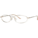 LAmy C by L'Amy 501 Progressive Prescription Eyeglasses - Frame Gold, Size 51/17mm CYCBL50101