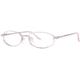 LAmy C by L'Amy 501 Progressive Prescription Eyeglasses - Frame Pink, Size 51/17mm CYCBL50103