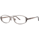 LAmy C by L'Amy 505 Single Vision Prescription Eyeglasses - Frame Brown, Size 49/16mm CYCBL50503
