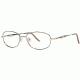 LAmy C by L'Amy 508 Progressive Prescription Eyeglasses - Frame Gold, Size 50/16mm CYCBL50802