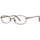 LAmy C By L'Amy 513 Progressive Prescription Eyeglasses - Frame Brown, Size 50/17mm CYCBL51302