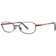 LAmy C By L'Amy 513 Progressive Prescription Eyeglasses - Frame Burgundy, Size 50/17mm CYCBL51301
