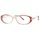 LAmy C by L'Amy 515 Progressive Prescription Eyeglasses - Frame Brown/Gold, Size 53/15mm CYCBL51501
