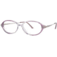 LAmy C by L'Amy 516 Progressive Prescription Eyeglasses - Frame Purple/Silver, Size 51/14mm CYCBL51603