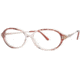 LAmy C by L'Amy 516 Progressive Prescription Eyeglasses - Frame Red/Gold, Size 51/14mm CYCBL51602