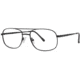 LAmy C By L'Amy 608 Single Vision Prescription Eyeglasses - Frame Matte Black, Size 53/17mm CYCBL60803