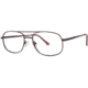 LAmy C By L'Amy 608 Single Vision Prescription Eyeglasses - Frame Semi Matte Brown, Size 53/17mm CYCBL60802