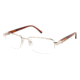 LAmy C by L'AMY 615 Progressive Prescription Eyeglasses - Frame SHINY GOLD, Size 55/18mm CYCBL61504