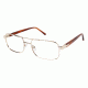 LAmy C by L'AMY 616 Bifocal Prescription Eyeglasses - Frame SHINY GOLD, Size 58/18mm CYCBL61604