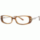 LAmy C by L'Amy 824 Progressive Prescription Eyeglasses - Frame Marbled Brown, Size 51/15mm CYCBL82401