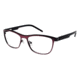 LAmy Charlotte Progressive Prescription Eyeglasses - Frame Matte Burgundy/Black, Size 53/16mm LYCHARLOTTE01