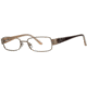 LAmy Desiree Eyeglass Frames - Frame Matte Gold, Size 51/17mm LYDESIREE01