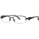 LAmy Galea 2010 Single Vision Prescription Eyeglasses - Frame Black/Purple, Size 51/16mm LYGALEA201005
