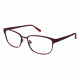 LAmy Julienne Single Vision Prescription Eyeglasses - Frame MATTE BURGUNDY, Size 53/16mm LYJULIENNE02