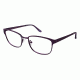 LAmy Julienne Single Vision Prescription Eyeglasses - Frame MATTE EGGPLANT, Size 53/16mm LYJULIENNE03