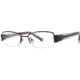 LAmy Justine Progressive Prescription Eyeglasses - Frame Black/Black/Pink, Size 50/17mm LYJUSTINE01