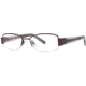 LAmy Justine Progressive Prescription Eyeglasses - Frame Burgundy/Black, Size 50/17mm LYJUSTINE03