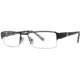 LAmy Laurent Single Vision Prescription Eyeglasses - Frame Matte Black/Tortoise LYLAURENT01
