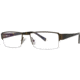 LAmy Laurent Single Vision Prescription Eyeglasses - Frame Semi-Matte Black/Tortoise LYLAURENT02