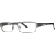 LAmy Marcel Single Vision Prescription Eyeglasses - Frame Matte Gunmetal, Size 54/16mm LYMARCEL02