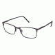 LAmy NU011 Progressive Prescription Eyeglasses - Frame GUNMETAL, Size 53/17mm LYNU01101