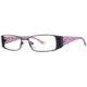 LAmy Orfea 1012 Progressive Prescription Eyeglasses - Frame Black/Burgundy, Size 52/15mm LYORFEA101204
