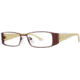 LAmy Orfea 1012 Progressive Prescription Eyeglasses - Frame Brown/Lime, Size 52/15mm LYORFEA101206