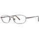 LAmy Port 412 Single Vision Prescription Eyeglasses - Frame Brown/Gold, Size 53/17mm LYPORT41202