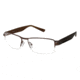 LAmy REMI Bifocal Prescription Eyeglasses - Frame MATTE BROWN LYREMI03
