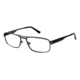 LAmy Telford Progressive Prescription Eyeglasses - Frame Matte Dark Gun / Black, Size 56/17mm LYTELFORD02