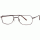 LAmy W-Port 501 Single Vision Prescription Eyeglasses - Frame BRIGHT DARK BROWN, Size 55/19mm LYWPORT50102L