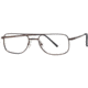 LAmy W-Port 501 Single Vision Prescription Eyeglasses - Frame BRIGHT DARK OLIVE GREEN, Size 55/19mm LYWPORT50106L