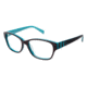 LAmy Zoe Eyeglass Frames - Frame Chestnut/Teal, Size 53/15mm LYZOE02