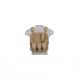 Lancer Tactical 1000D Nylon MOLLE Plate Carrier Vest, Tan, CA-301TN