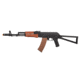 Lancer Tactical AK-47N AEG Airsoft Rifle w/ Skeleton Folding Stock, Black/Wood, LT-50S