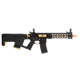 Lancer Tactical Enforcer Battle Hawk 10in Skeleton AEG w/ Alpha Stock, Black/Gold, LT-34BCG10-G2-ME