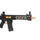 Lancer Tactical Enforcer Battle Hawk 10in Skeleton AEG w/ Alpha Stock, Black/Gold, LT-34BCG10-G2-ME