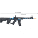 Lancer Tactical Enforcer Blackbird Skeleton AEG, Black/Blue, LT-30BCN-G2-ME