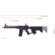 Lancer Tactical Enforcer Blackbird Skeleton AEG, Black/Purple, LT-30BCP-G2-ME