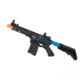 Lancer Tactical Enforcer Needletail Skeleton Crane Stock Low FPS, Black/Navy Blue, LT-29BACNL-G2-ME
